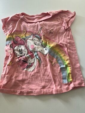Minnie unicorn pink short sleeved tee, 5